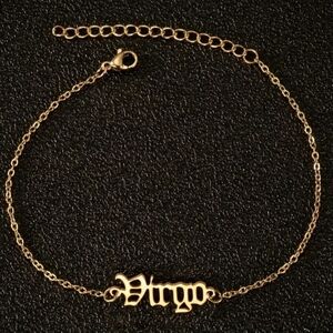 Gold Virgo Zodiac Bracelet